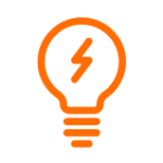 intelligent productivity lightbulb icon