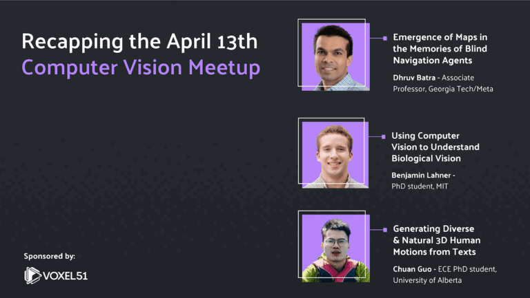 computer vision meetup recap - speakers lineup - april 13 2023