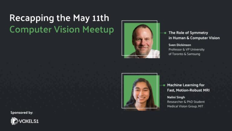 Computer vision meetup recap - May 11, 2023