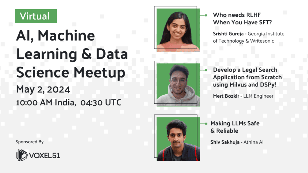 May 2, 2024 AI, Machine Learning & Data Science Meetup