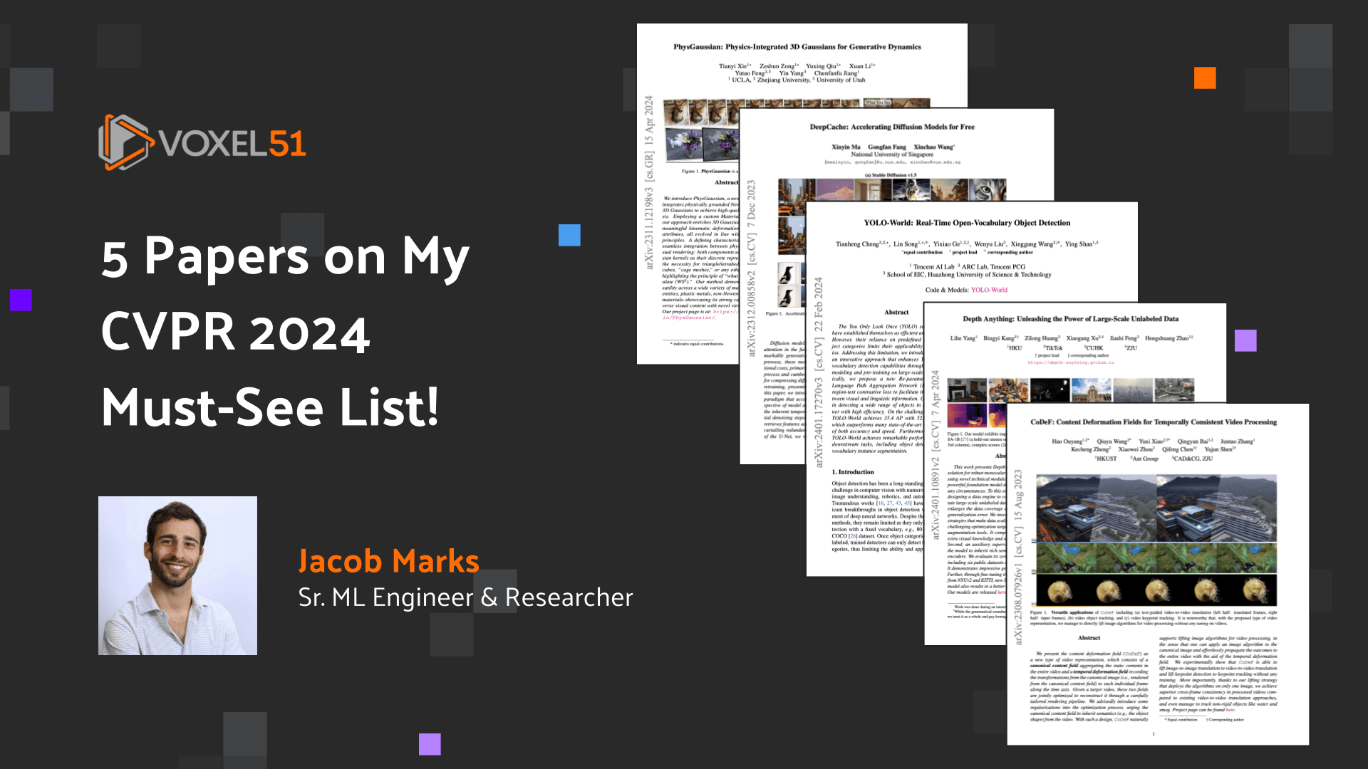 5 Papers on My CVPR 2024 MustSee List! Voxel51