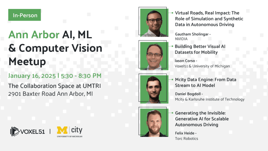 Ann Arbor AI, ML & Computer Vision Meetup – Jan 16, 2025